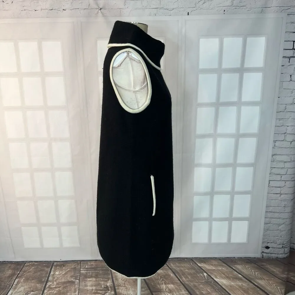 Rachel Zoe Black Wool Roll Neck Mod Vibe Mini Tunic Dress Size Medium - Picture 4 of 10
